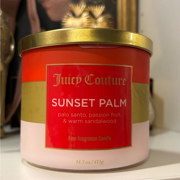 Juicy Couture Sunset Palm Candle - Pink and Gold - Picture 2 of 2